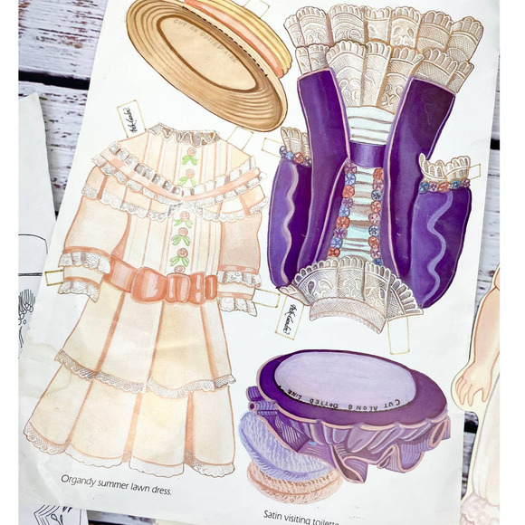Vintage 1987 Peck-Gandre Paper Doll with Paper Doll Clothes - Picture 4 of 9